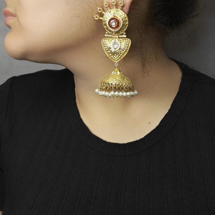 Meena Heritage jhumka - Image 1