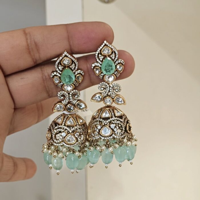 Ishita polki jhumka - Image 1