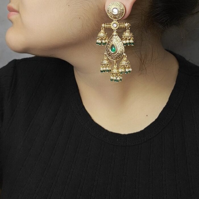 Nayra polki jhumka - Image 1