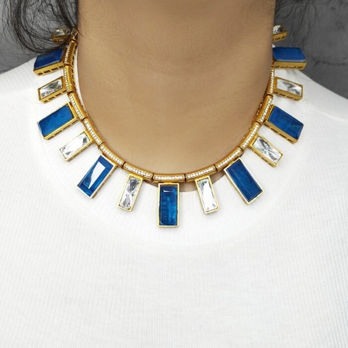 Pariniti Blue Polki Set - Image 2