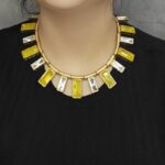 Pariniti Yellow Polki Set - Image 2